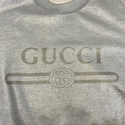 GUCCI | グッチ スウェット 813611 XJG0Z スウェットシャツ 2025S/S 国内正規品 シルバー サイズ：L【姫路東店】