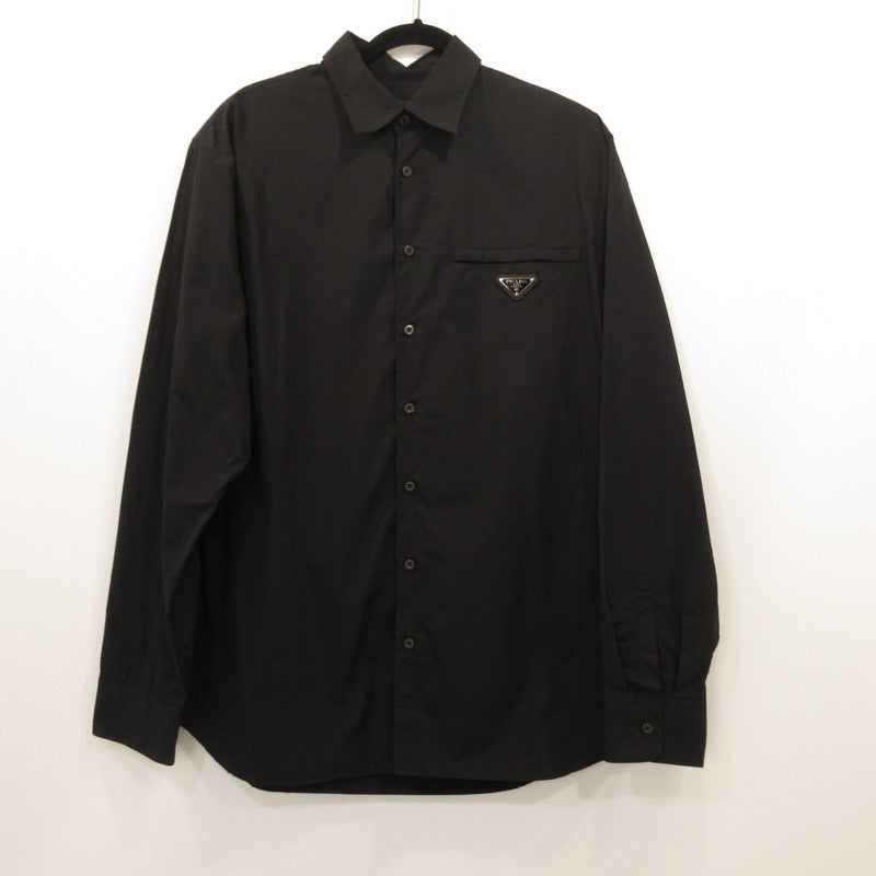 [Used] PRADA | Prada Long Sleeve Shirt UCN549 Domestic Genuine Black Size: L