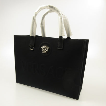 [Used] VERSACE | Versace La Medusa Large Canvas Tote Tote Bag 1004741/1A03095 Black