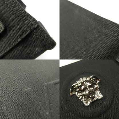 [Used] VERSACE | Versace La Medusa Large Canvas Tote Tote Bag 1004741/1A03095 Black