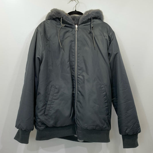 CAMBIO | カンビオ リバーシブルエコファーナイロンブルゾン ブルゾン mj11209 グレー サイズ：XL【姫路東店】