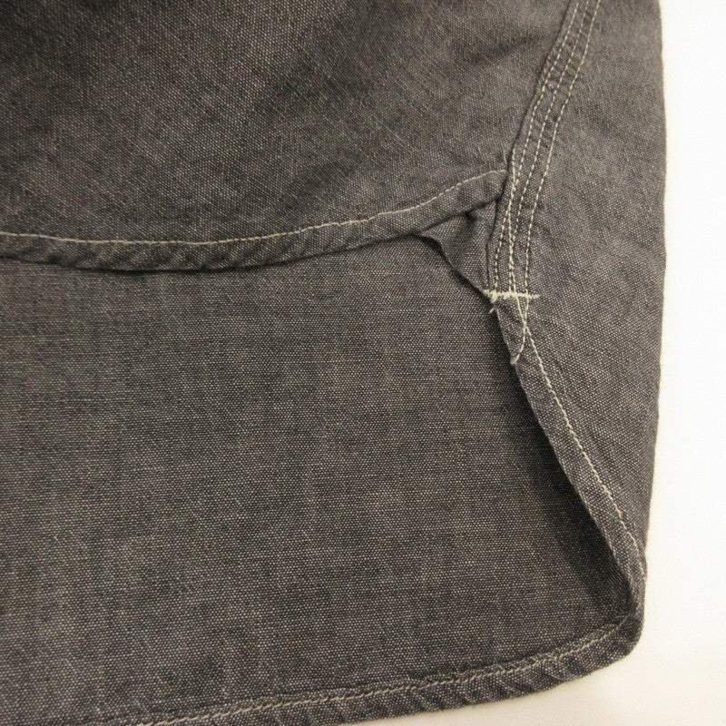 Used: STANDARD CALIFORNIA | SD Stadium Logo Patch Chambray Shirt Long-Sleeve Shirt SHOLD240 Gray Size: L