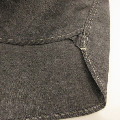 Used: STANDARD CALIFORNIA | SD Stadium Logo Patch Chambray Shirt Long-Sleeve Shirt SHOLD240 Gray Size: L