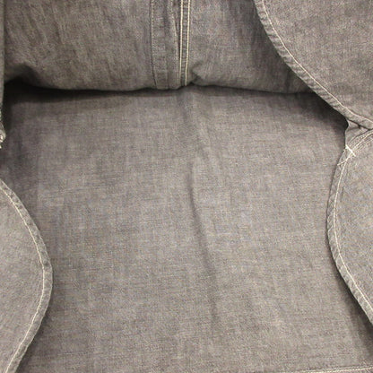 Used: STANDARD CALIFORNIA | SD Stadium Logo Patch Chambray Shirt Long-Sleeve Shirt SHOLD240 Gray Size: L
