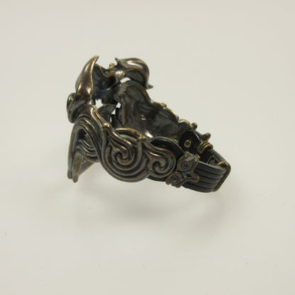Used: GARO SILVER GLOSSARY Makai Tool Gorba Bracelet G0506-B-GB