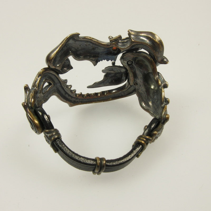 Used: GARO SILVER GLOSSARY Makai Tool Gorba Bracelet G0506-B-GB