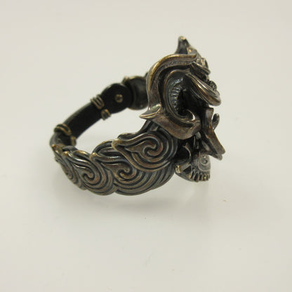 Used: GARO SILVER GLOSSARY Makai Tool Gorba Bracelet G0506-B-GB