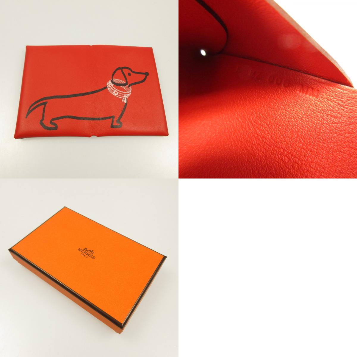 [Used] HERMES | Hermes Calvi Duo Dachshund Coin Case K stamp (2025)