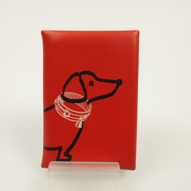 [Used] HERMES | Hermes Calvi Duo Dachshund Coin Case K stamp (2025)