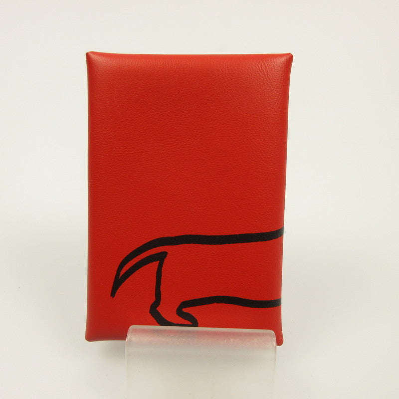 [Used] HERMES | Hermes Calvi Duo Dachshund Coin Case K stamp (2025)