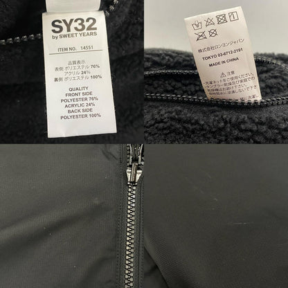 SY32 by SWEET YEARS | エスワイサーティーツーバイスウィートイヤーズ REVERSIBLE SHEEP BOA JK ナイロンジャケット 14551 ブラック サイズ：M【姫路東店】