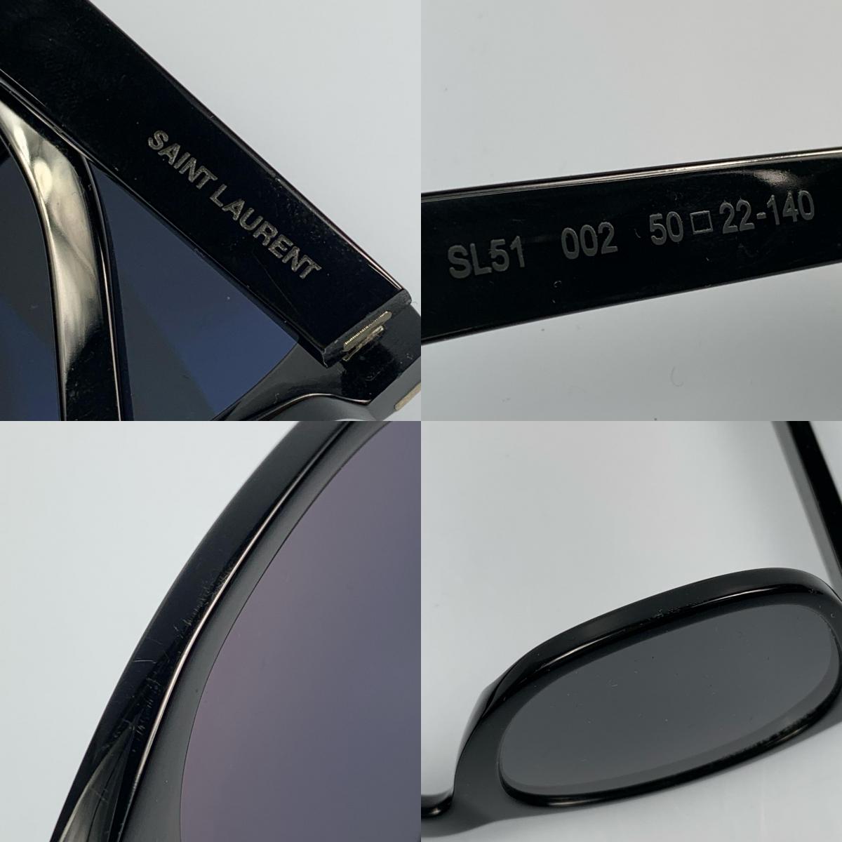 [Used] SAINT LAURENT | Saint Laurent Sunglasses SL51 002 Size:50□22 Black