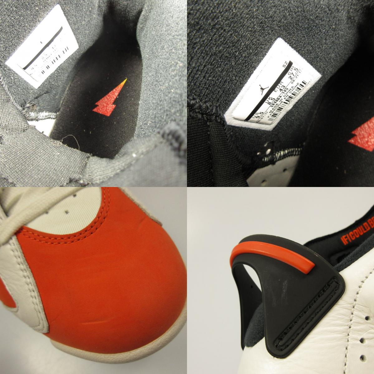Used] NIKE | Nike AIR JORDAN 6 RETRO Sneakers 384664-145 Orange 27.5cm