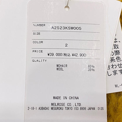 セーター A2523KSW005 イエロー サイズ：2【姫路東店】