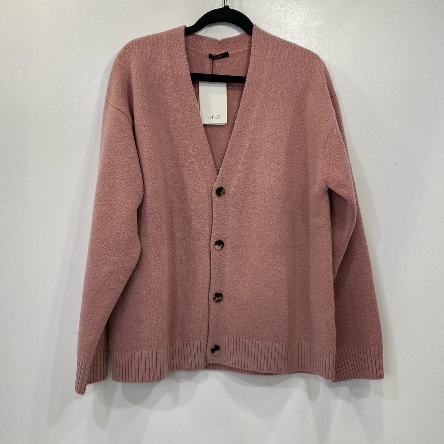 WOOL BOUCLE KNIT CARDIGAN カーディガン 170-2264068 ピンク サイズ：4【姫路東店】