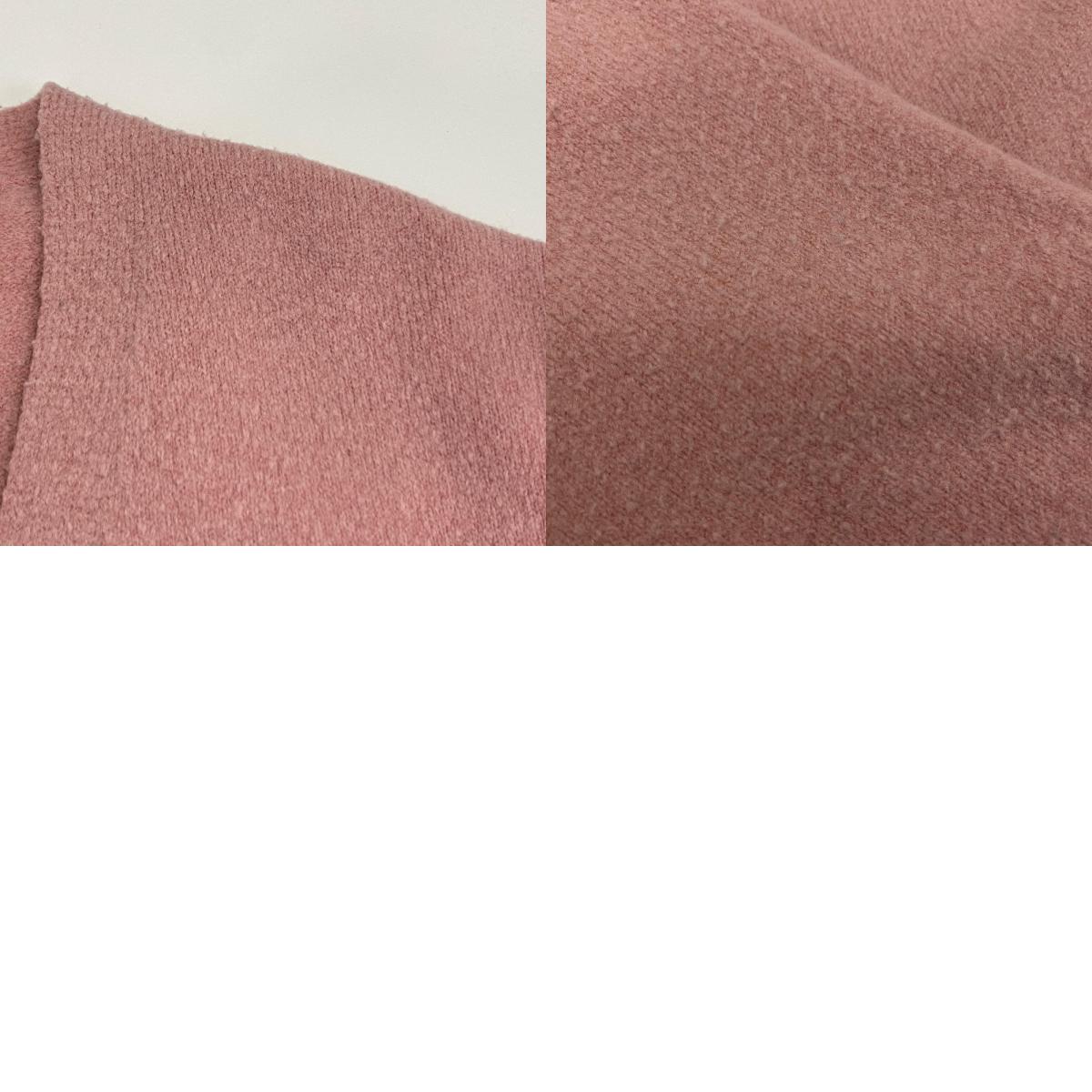 WOOL BOUCLE KNIT CARDIGAN カーディガン 170-2264068 ピンク サイズ：4【姫路東店】