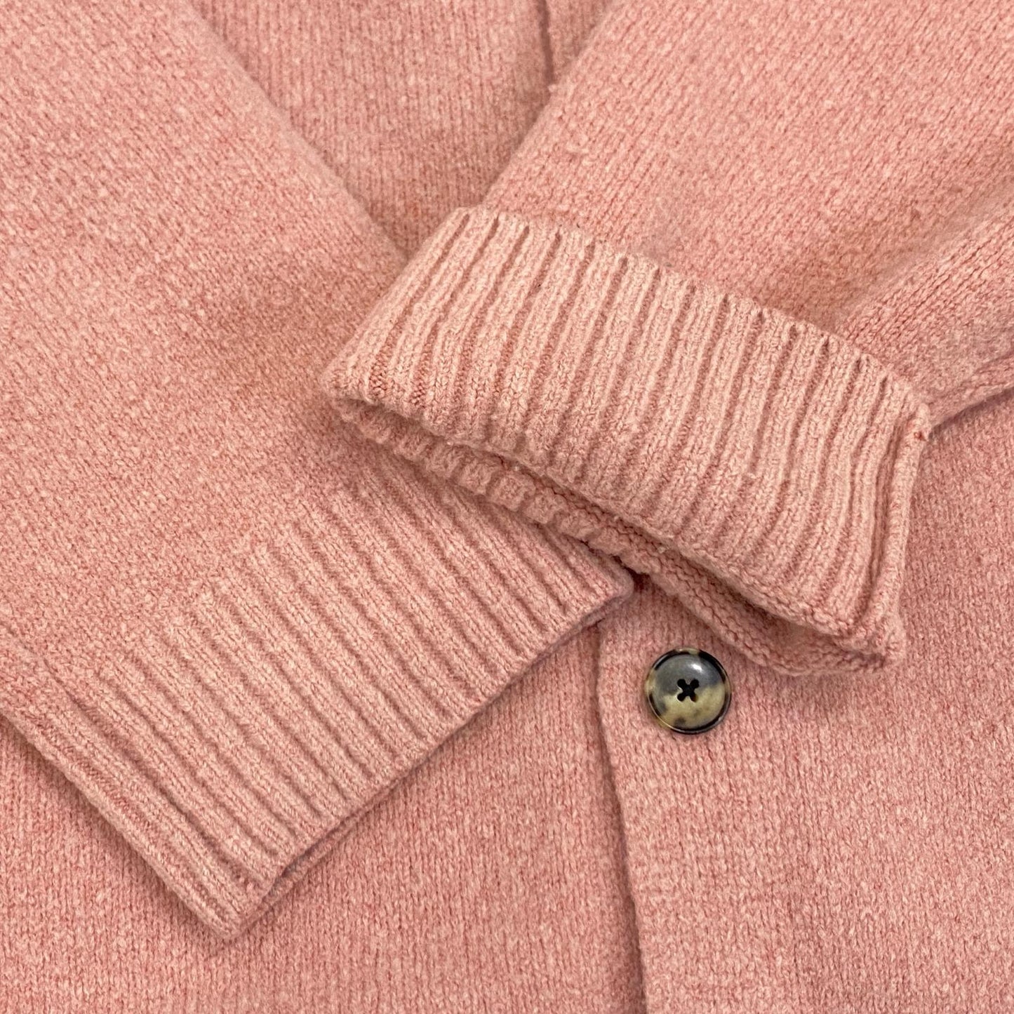 WOOL BOUCLE KNIT CARDIGAN カーディガン 170-2264068 ピンク サイズ：4【姫路東店】