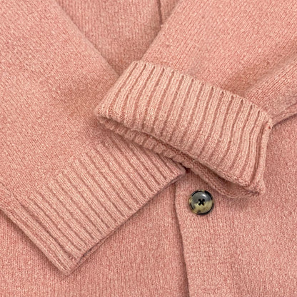 WOOL BOUCLE KNIT CARDIGAN カーディガン 170-2264068 ピンク サイズ：4【姫路東店】