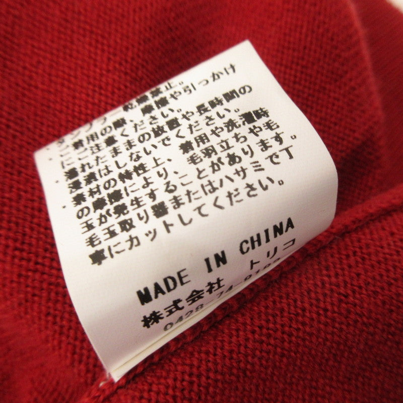 【中古】crepuscule | クレプスキュール H-G Knit Shirts 長袖シャツ 2503-041 レッド サイズ：1