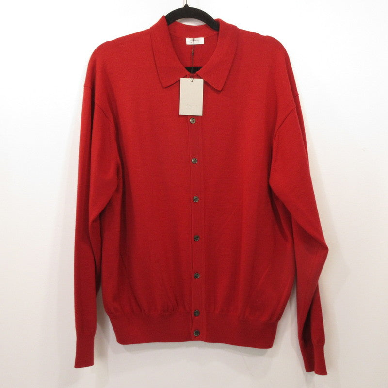 【中古】crepuscule | クレプスキュール H-G Knit Shirts 長袖シャツ 2503-041 レッド サイズ：1