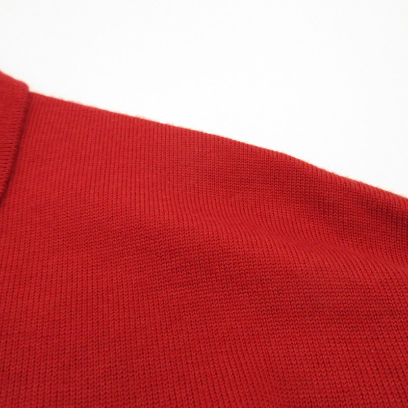 【中古】crepuscule | クレプスキュール H-G Knit Shirts 長袖シャツ 2503-041 レッド サイズ：1