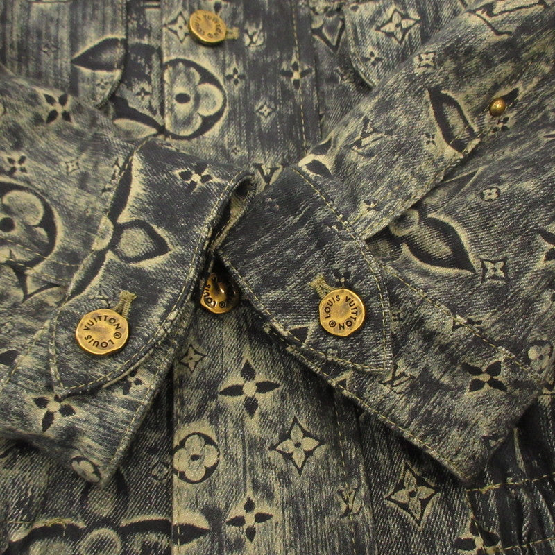 Used] LOUIS VUITTON | Louis Vuitton Monogram Tailored Denim Jacket Denim RM2319 TC6 HOA02W Domestic Regular Blue Size: 48