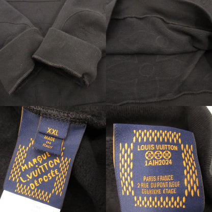 Used] LOUIS VUITTON | Louis Vuitton Embroidered Cotton Jersey Crewneck Sweatshirt 1AFXO6 Domestic genuine product Black Size: XXL