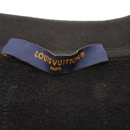 Used] LOUIS VUITTON | Louis Vuitton Embroidered Cotton Jersey Crewneck Sweatshirt 1AFXO6 Domestic genuine product Black Size: XXL