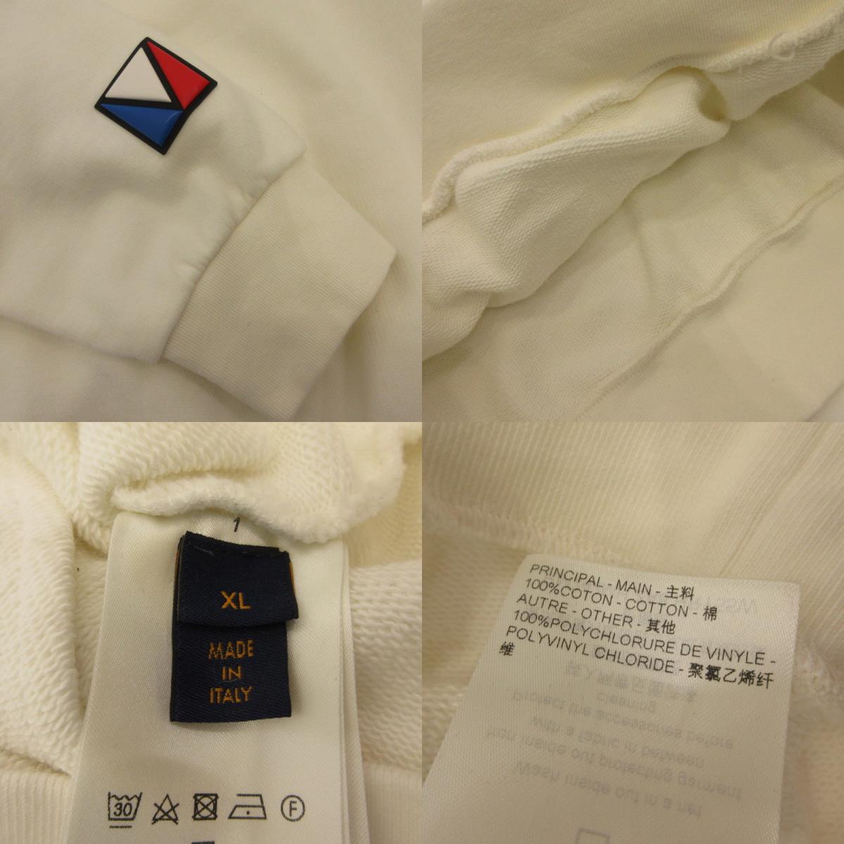 LOUIS VUITTON | Louis Vuitton 37TH AMERICA'S CUP Hoodie RM242MH ZA8 HRY55W Domestic Authentic Ivory Size: XL