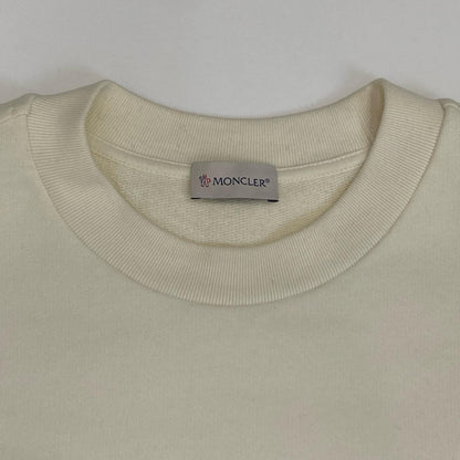 MONCLER | モンクレール basketball logo crewneck sweat スウェット K10918G00008 スウェットシャツ 2025S/S 国内正規品 アイボリー サイズ：L【姫路東店】