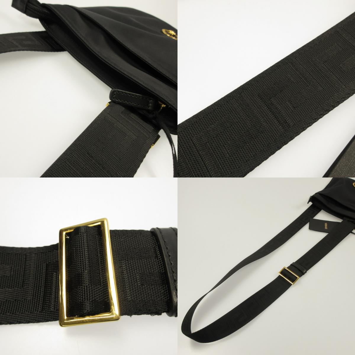 [Used] VERSACE | Versace Medusa logo shoulder bag 1020745 Black