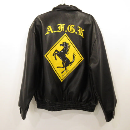【Used】 A FEW GOOD KIDS | RACING LEATHER JACKET Leather Black Size: L