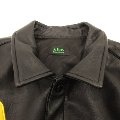 【Used】 A FEW GOOD KIDS | RACING LEATHER JACKET Leather Black Size: L