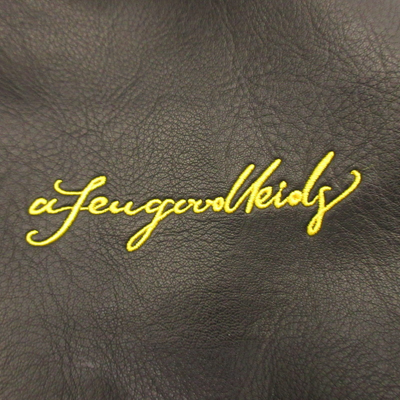【Used】 A FEW GOOD KIDS | RACING LEATHER JACKET Leather Black Size: L