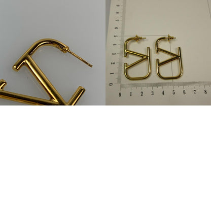[Used] Valentino | Valentino V Logo Signature Metal Pierced Earrings 7W2J0F96MET