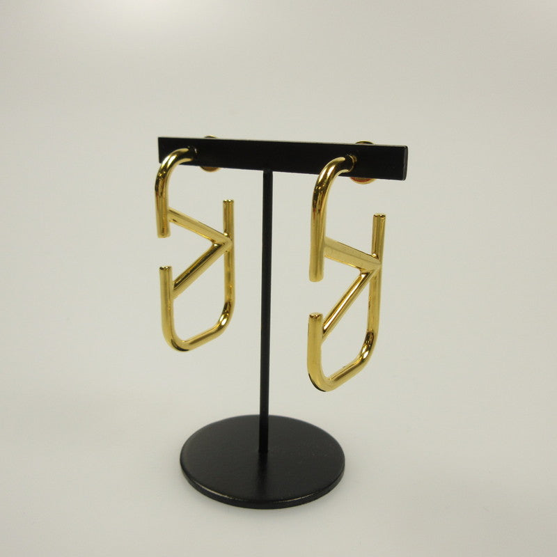 [Used] Valentino | Valentino V Logo Signature Metal Pierced Earrings 7W2J0F96MET