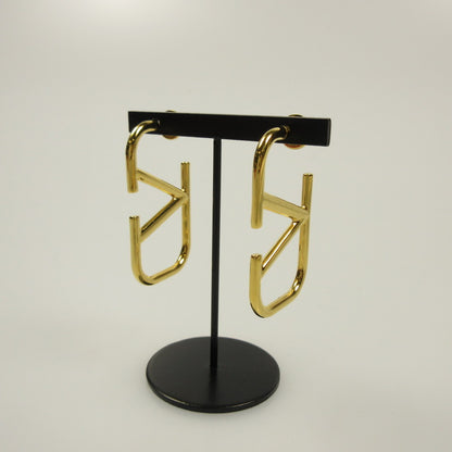 [Used] Valentino | Valentino V Logo Signature Metal Pierced Earrings 7W2J0F96MET
