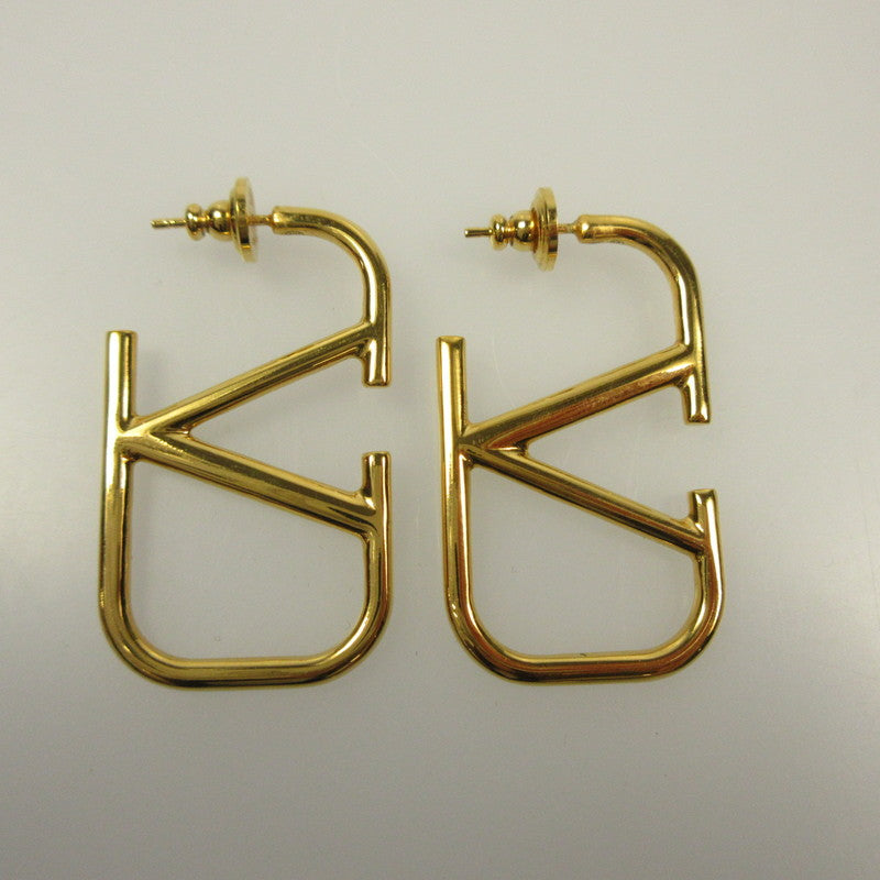 [Used] Valentino | Valentino V Logo Signature Metal Pierced Earrings 7W2J0F96MET