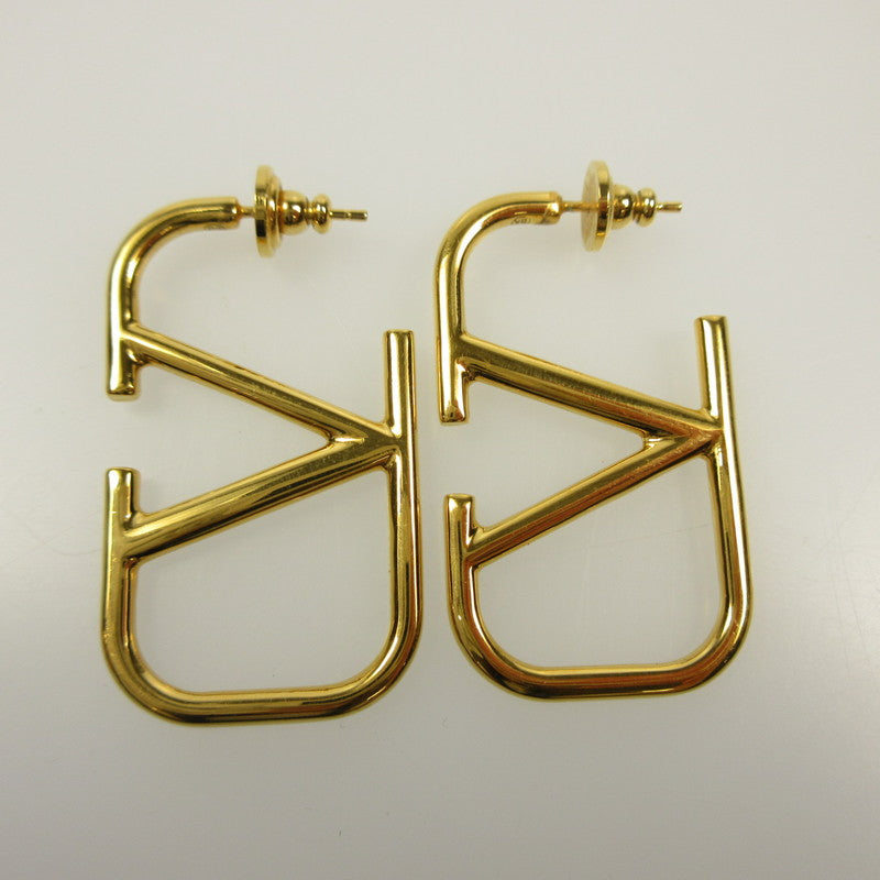 [Used] Valentino | Valentino V Logo Signature Metal Pierced Earrings 7W2J0F96MET