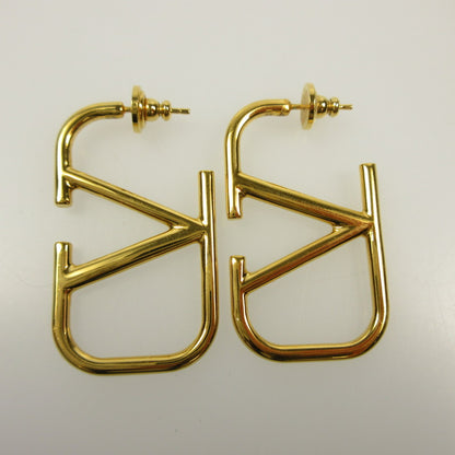[Used] Valentino | Valentino V Logo Signature Metal Pierced Earrings 7W2J0F96MET