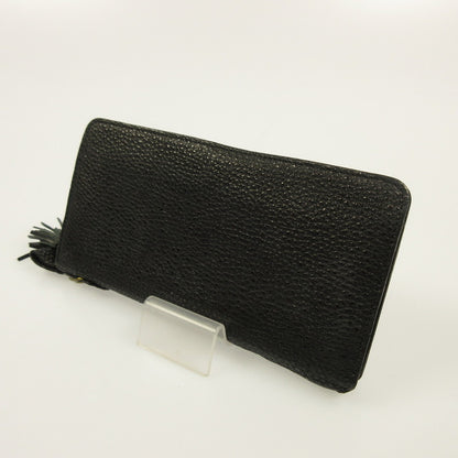 Used] KC's | KCs Wallet Round Zip Himeji Kurozan Leather Long Wallet Black