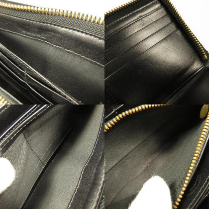 Used] KC's | KCs Wallet Round Zip Himeji Kurozan Leather Long Wallet Black