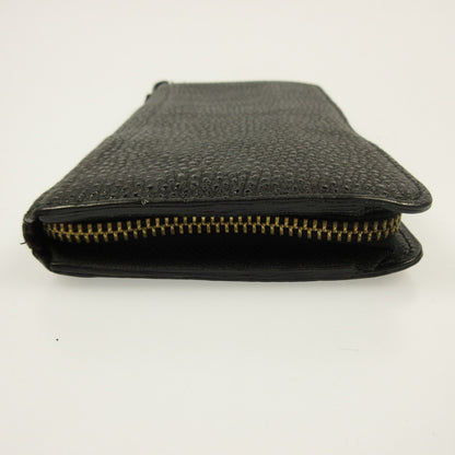 Used] KC's | KCs Wallet Round Zip Himeji Kurozan Leather Long Wallet Black