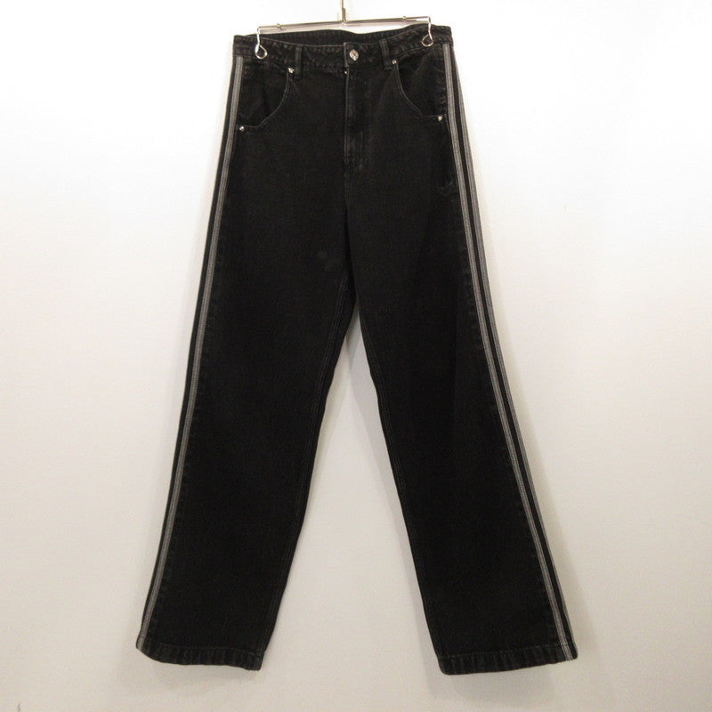 [Used] adidas | Adicolor Denim Firebird Track Pants Denim Pants JC6718 Black Size: 30