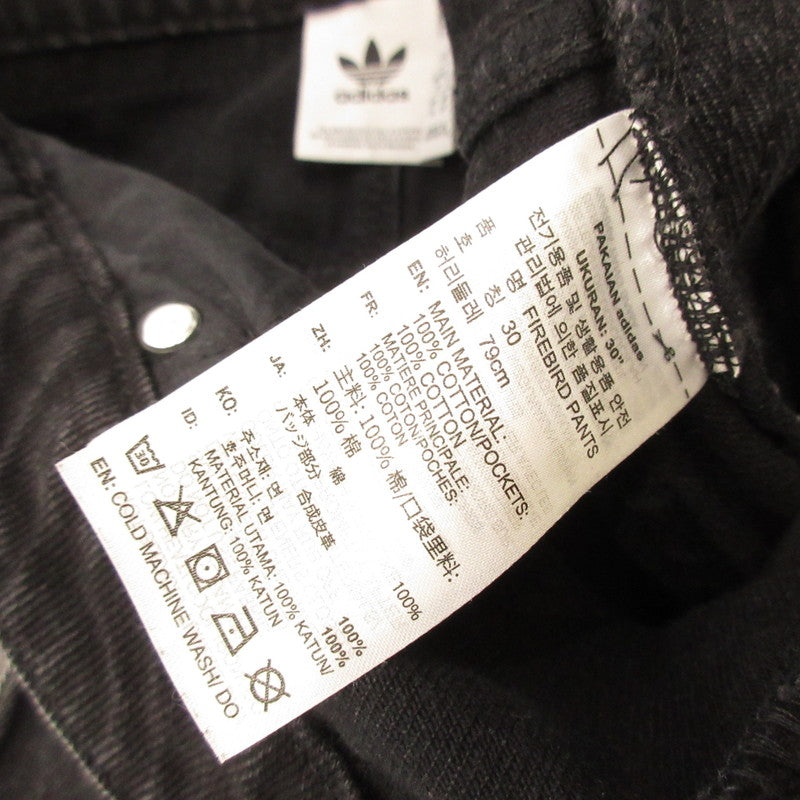 [Used] adidas | Adicolor Denim Firebird Track Pants Denim Pants JC6718 Black Size: 30