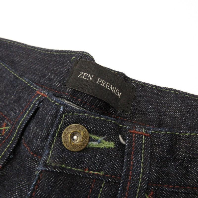 Used Dragon White Denim Pants Navy Size: 32