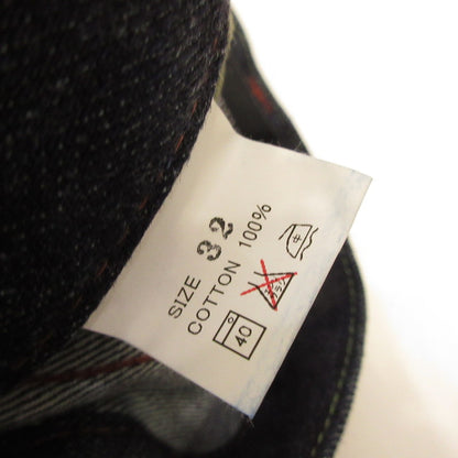 Used Dragon White Denim Pants Navy Size: 32