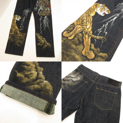 [Used] Dragon Tiger Denim Pants KD-001 Navy Size: 32