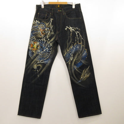 [Used] Dragon Blue Denim Pants KD-001 Navy Size: 32