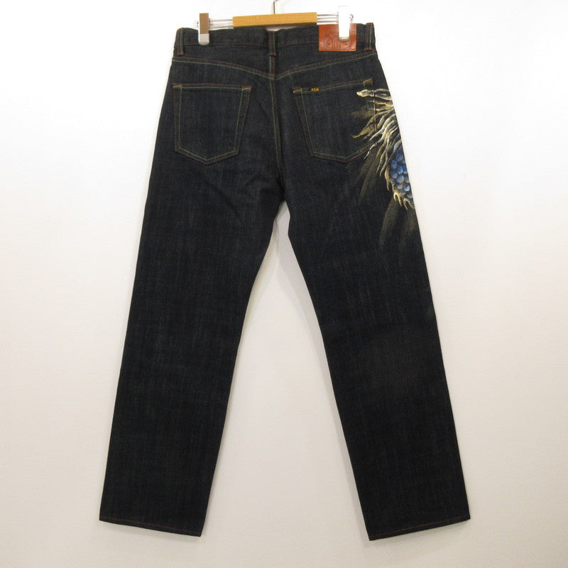 [Used] Dragon Blue Denim Pants KD-001 Navy Size: 32